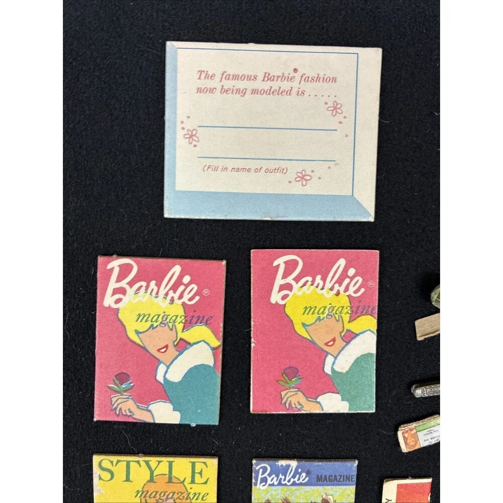 Barbie Doll House Accessories Vtg to Modern Lot Tammy Tressy Book Record TV Dish